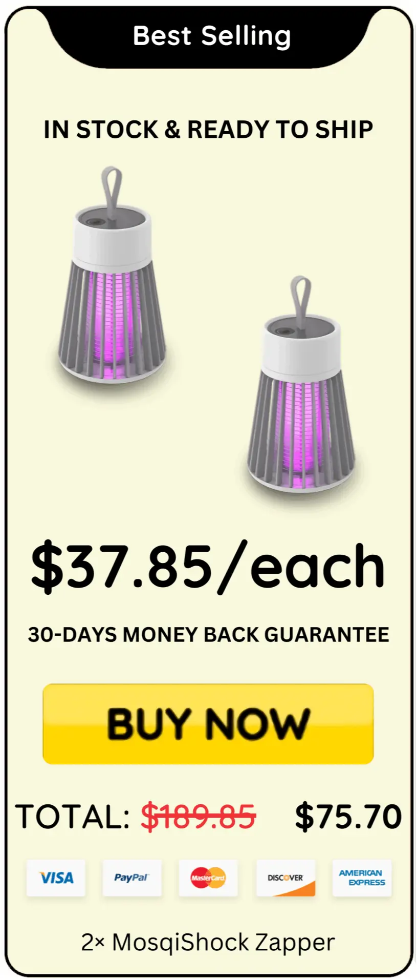 MosqiShock Zapper offer price 