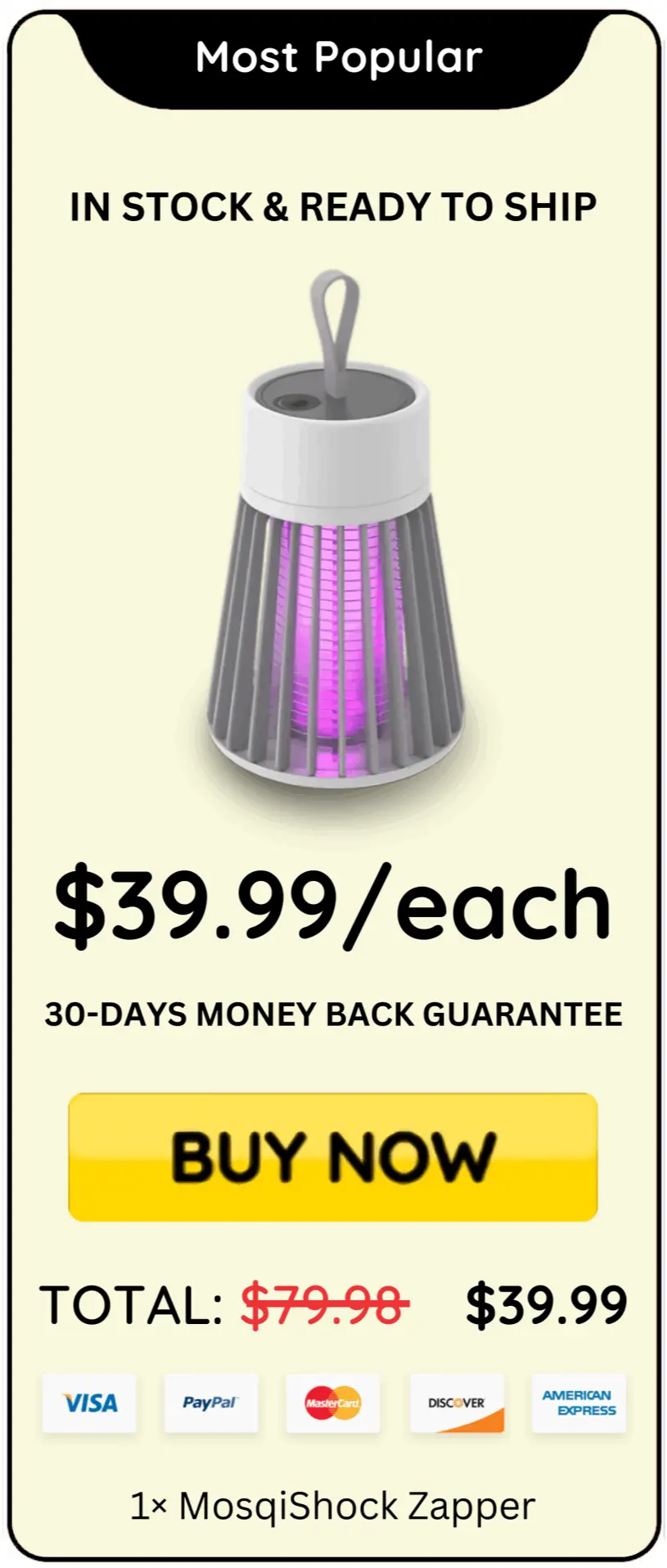 MosqiShock Zapper  price 